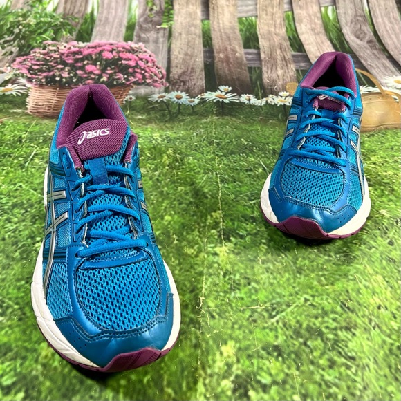 ASICS Gel Contend 4 Size 11 Womens Running Athletic Shoes Blue T765N - Picture 2 of 12